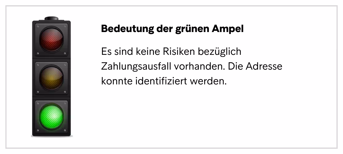 Inkassomed Webseite Ampellösung Grün